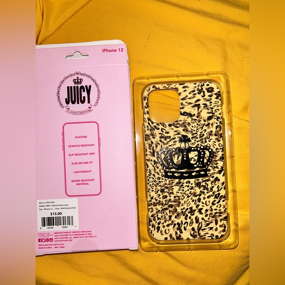 Juicy Couture IPhone 12 Phone Case Leopard Print